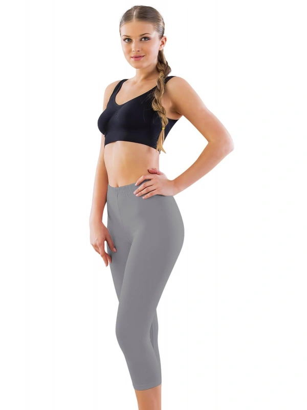 Gri Mı Emay 7600 Likralı Kapri Tayt