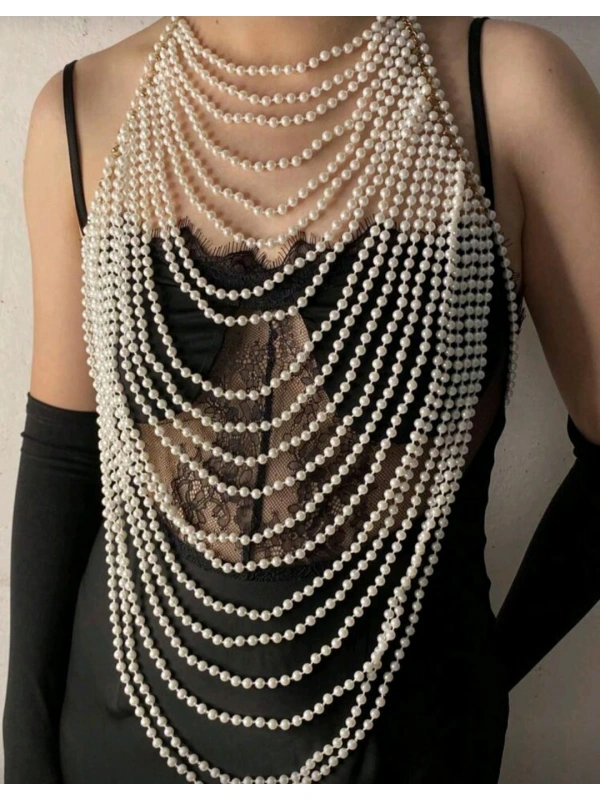 İncili Seksi Vücut Aksesuarı , Şık Bustiyer