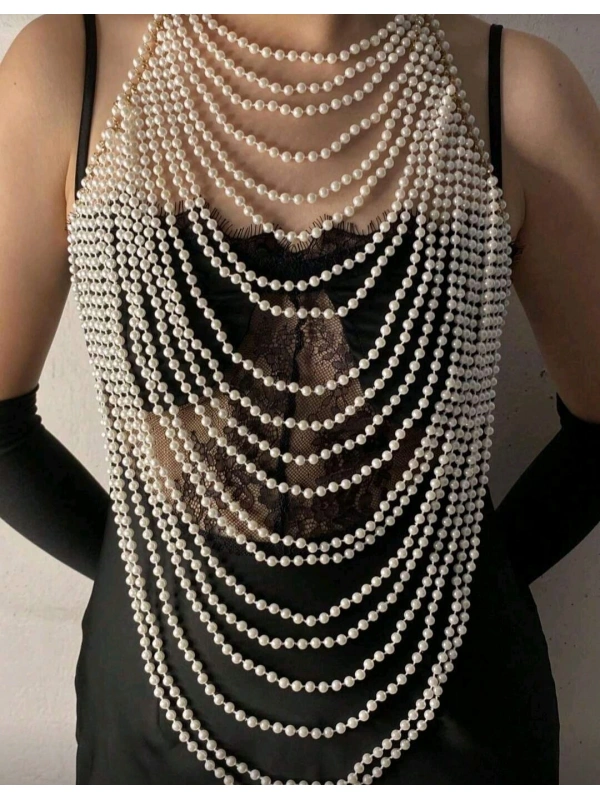 İncili Seksi Vücut Aksesuarı , Şık Bustiyer