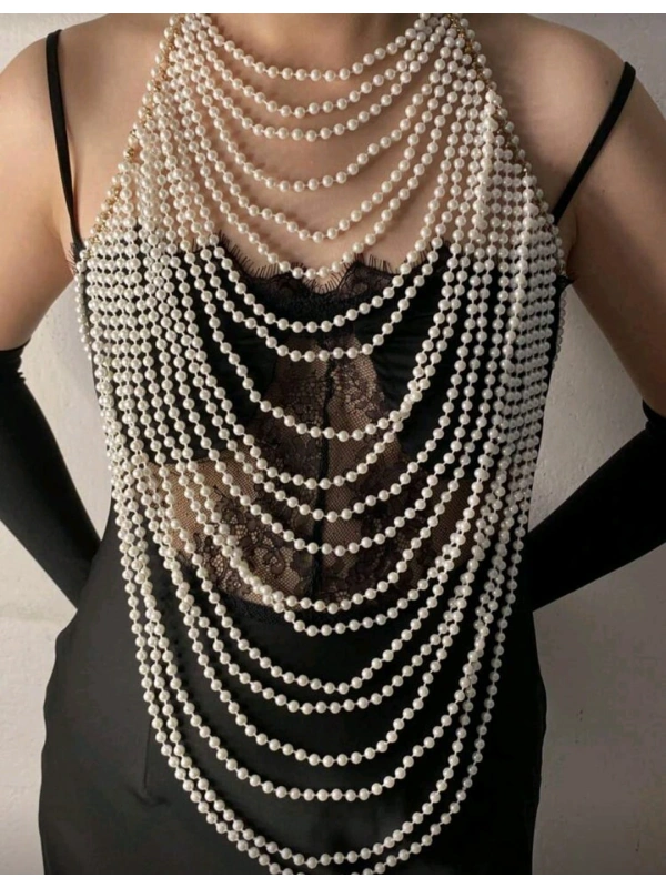 İncili Seksi Vücut Aksesuarı , Şık Bustiyer