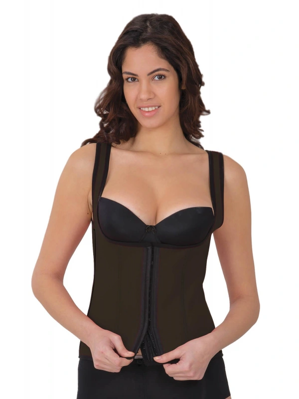 Kahve Mı 9173 Agraflı Göğsü Açık Atlet Korse