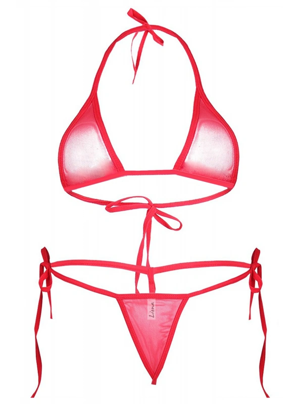 Kırmızı  İç Giyim Fantazi İç Çamaşırı Takımı