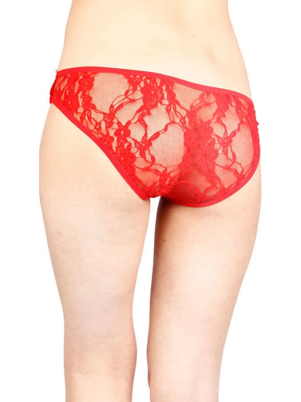 Kırmızı Şerit Detaylı Seksi Külot Brf1139