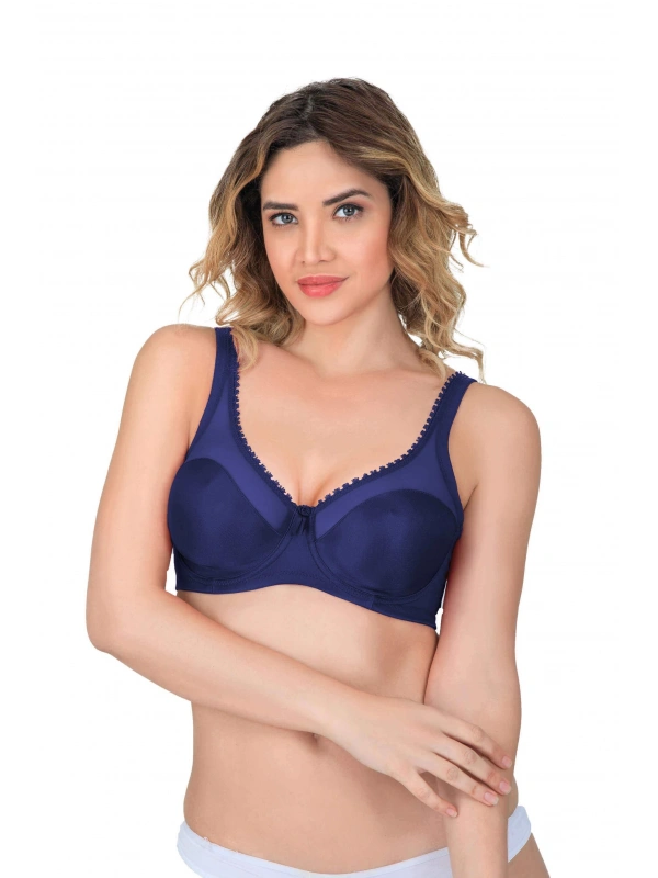 Lacivert  Mı Emay 169 C Basic Balenli Toparlayıcı Sütyen