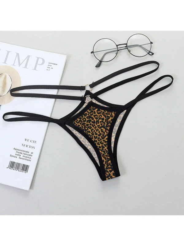 Leopar Desenli Fantazi String Külot
