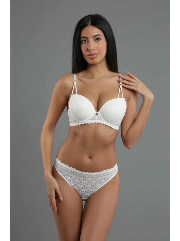 Nb334158-b-k Sütyen Takım Destekli-75- Ekru