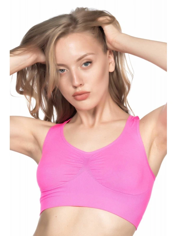 Neon Fuşya Mı Emay 4001 Soft Sporcu Büstiyer