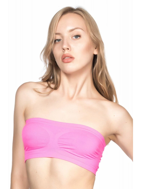 Neon Fuşya Mı Emay 4002 Soft Straplez Büstiyer