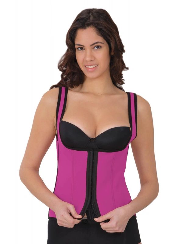 Pembe Mı 9173 Agraflı Göğsü Açık Atlet Korse