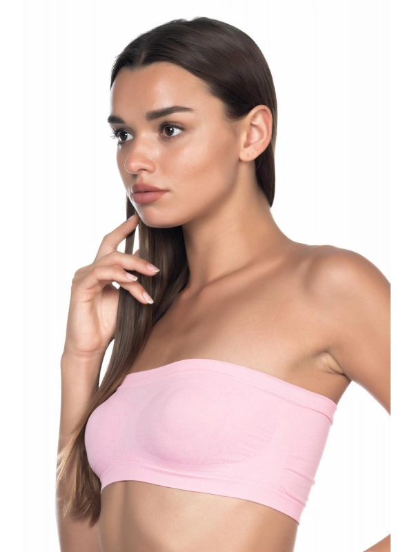 Pembe Mı Emay 4002 Soft Straplez Büstiyer