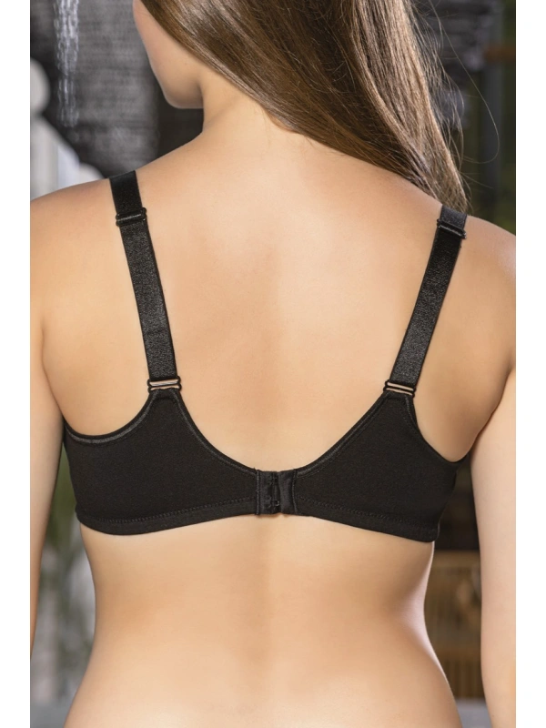 Siyah Anne İçin Konforlu Emzirme Sütyeni,pamuklutelsiz,süngersiz, Mom Bra