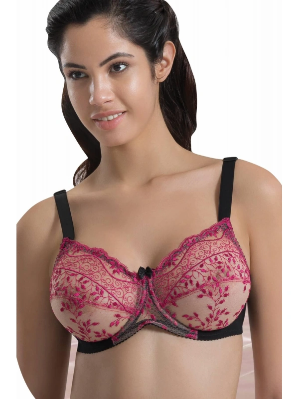 Siyah Bordo Mı Emay 148 B Balenli Toparlayıcı Sütyen