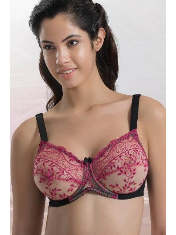 Siyah Bordo Mı Emay 148 B Balenli Toparlayıcı Sütyen