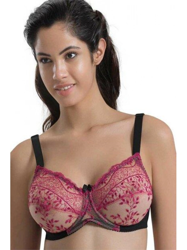 Siyah Bordo Mı Emay 148 C Balenli Toparlayıcı Sütyen