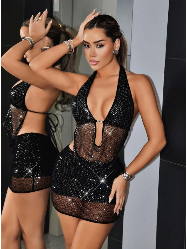 Siyah Fantezi Elbise 5120