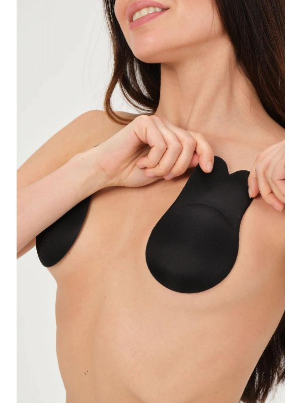 Siyah Mı 110 Tavşan Göğüs Dikleştirici Yapıştırma Sütyen