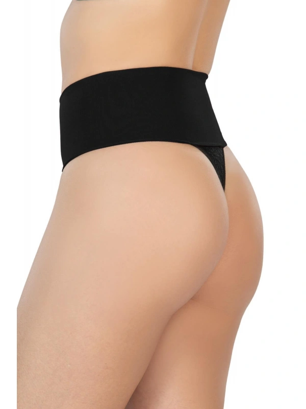 Siyah Mı 2048 Seamless Çift Renk String Korse