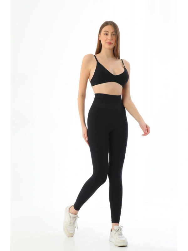 Siyah Mı 3905 Yüksek Bel Toparlayıcı Tayt