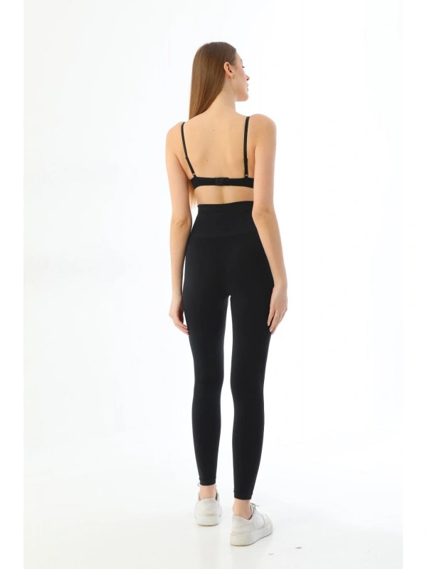Siyah Mı 3905 Yüksek Bel Toparlayıcı Tayt