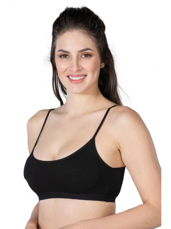 Siyah Mı Emay 1425 Modal Cotton Pedli Büstiyer