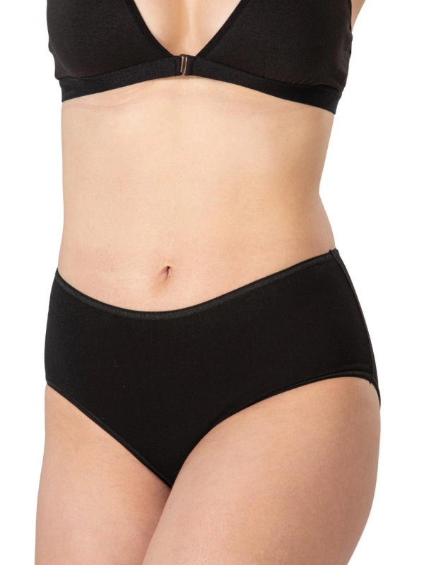 Siyah Mı Emay 1442 Modal Coton Yüksekbel Külot