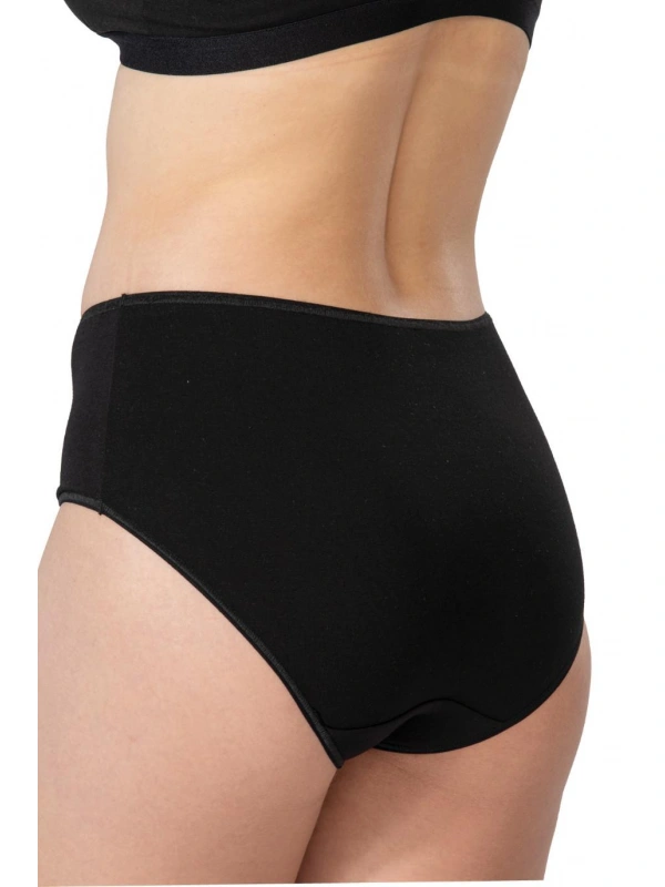 Siyah Mı Emay 1442 Modal Coton Yüksekbel Külot