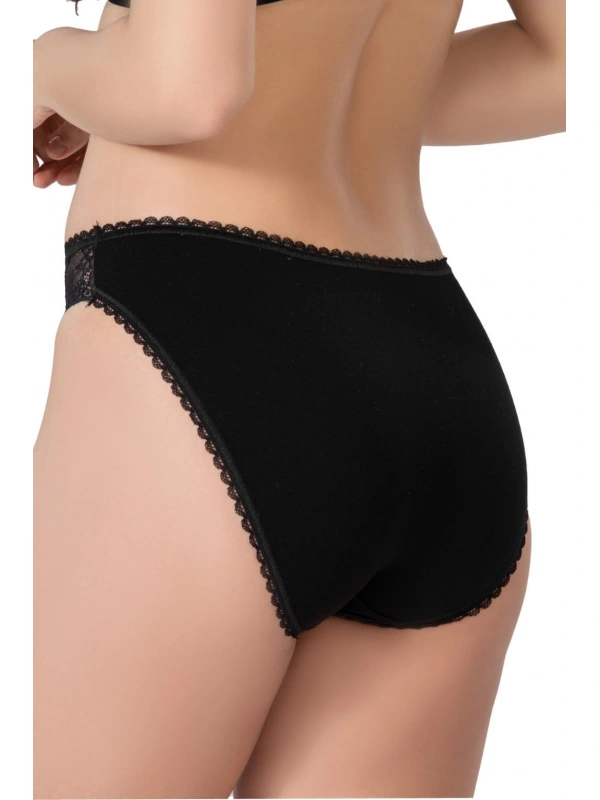 Siyah Mı Emay 1444 Modal Cotton Dantelli Külot