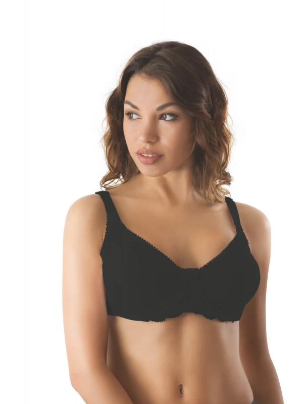 Siyah Mı Emay 164 C Balenli Dantelli Sütyen