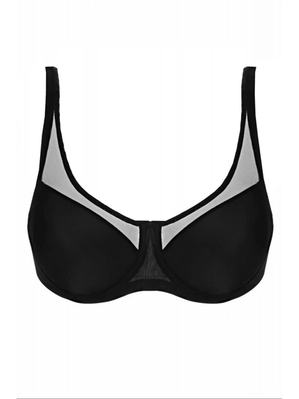 Siyah Mı Emay 167c Pedli Tül Toparlayıcı Sütyen