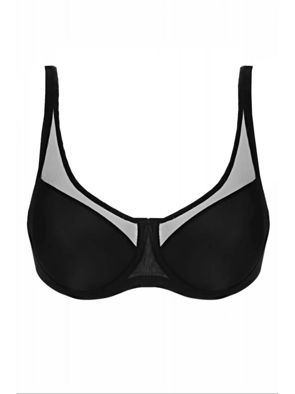 Siyah Mı Emay 167d Pedli Tül Toparlayıcı Sütyen