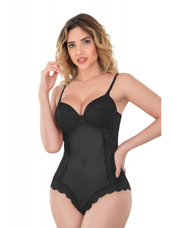 Siyah Mı Emay 176 Dantelli Body