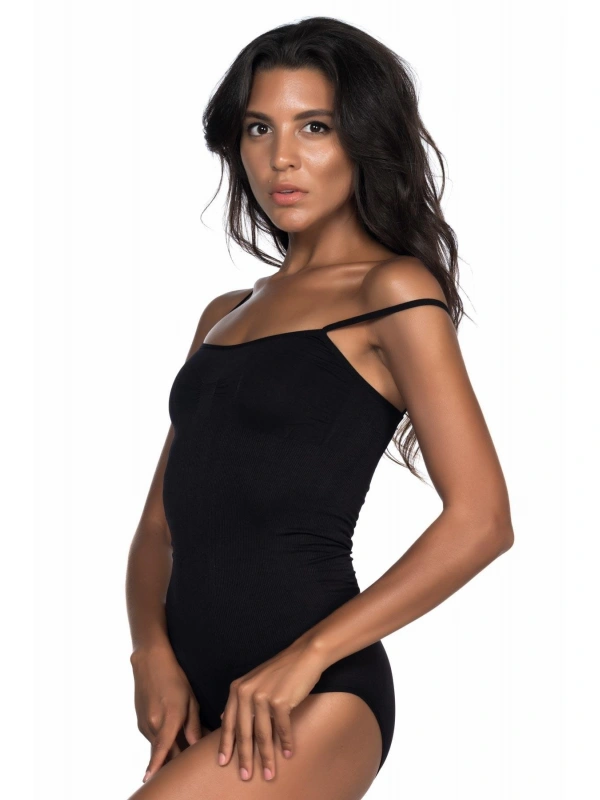 Siyah Mı Emay 1923 Soft İp Askılı Çıtçıtlı  Body