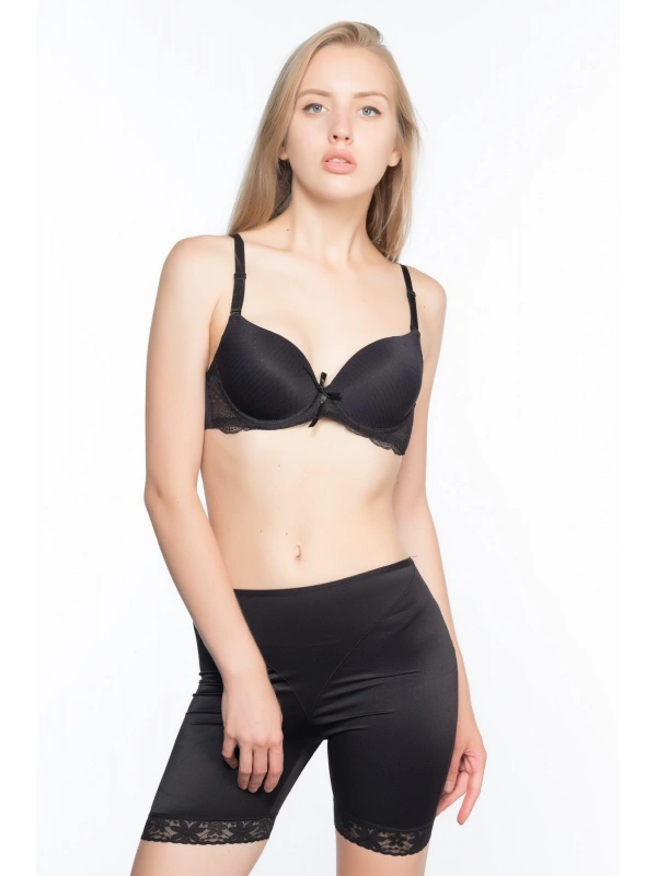 Siyah Mı Emay 2002 Paça Dantelli Pop Up