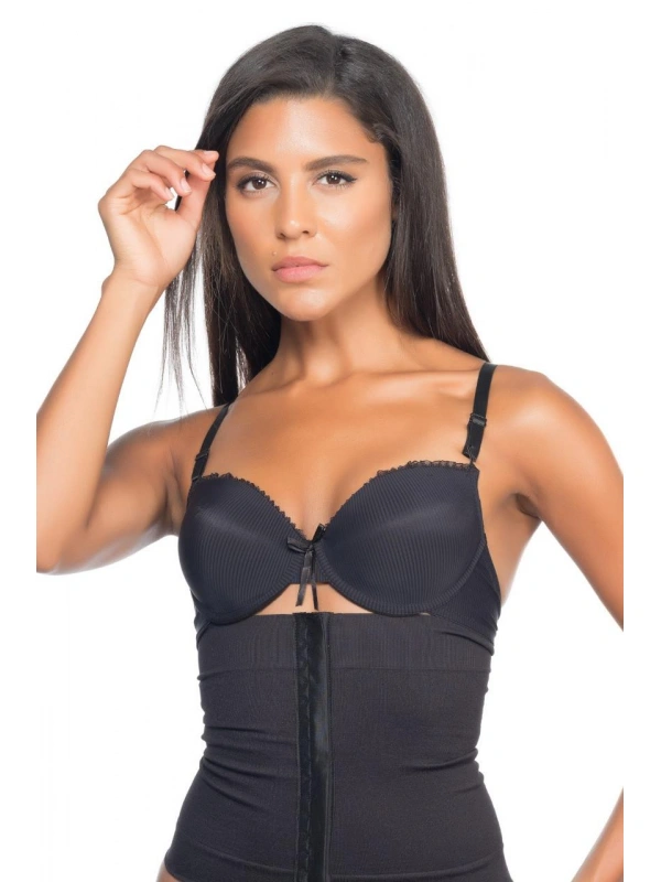 Siyah Mı Emay 2026 Agraflı Korse