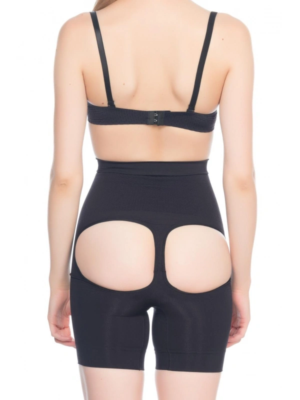 Siyah Mı Emay 2032 Popo Açık Masajlı Boxer Korse