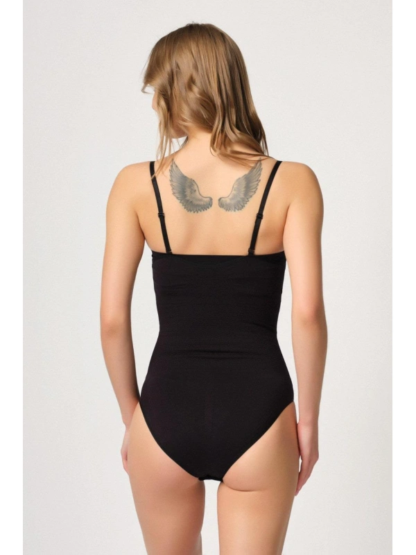 Siyah Mı Emay 2043 Göğsü Açık Agraflı Body Korse