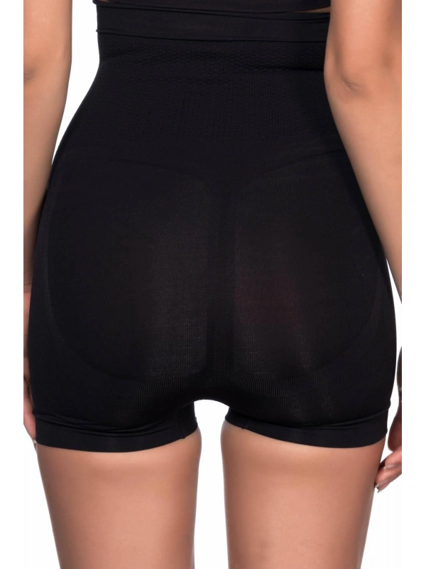 Siyah Mı Emay 2055 Yüksek Bel Masajlı Boxer Korse