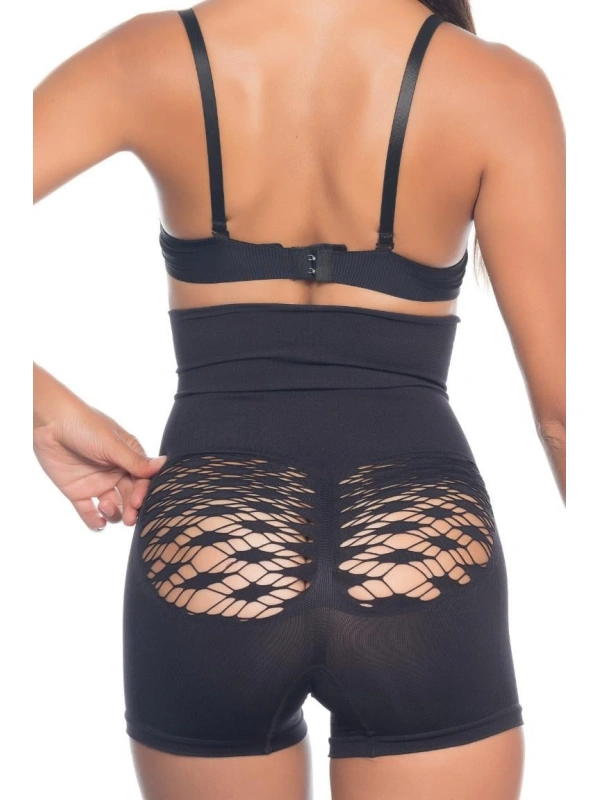 Siyah Mı Emay 2064 Popo Açık Fantezi Boxer Korse