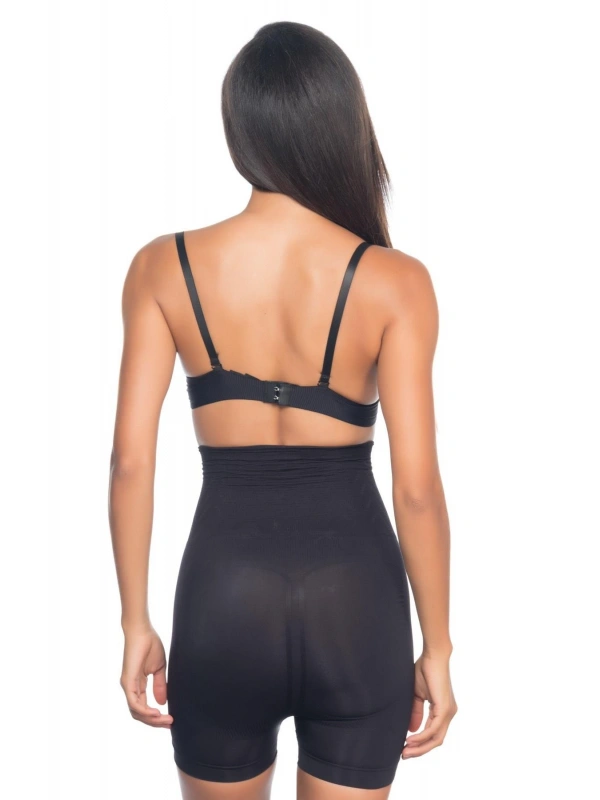 Siyah Mı Emay 2075 Yüksek Bel Desenli Double Kısa Paça Korse