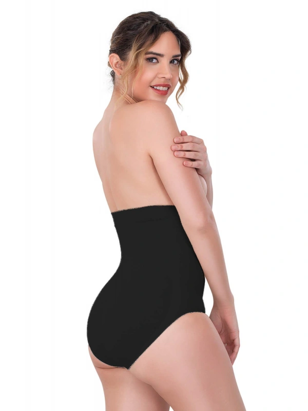 Siyah Mı Emay 2080 Yüksek Bel Çıtçıtlı Slip Korse