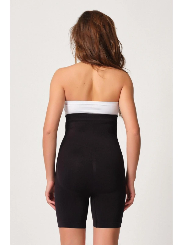 Siyah Mı Emay 2087 Önden Agraflı Paçalı Korse