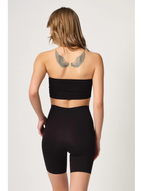 Siyah Mı Emay 2707 Lazer Yüksek Bel Paçalı Korse