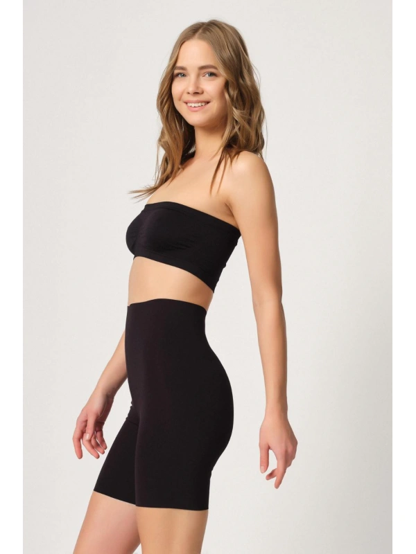 Siyah Mı Emay 2707 Lazer Yüksek Bel Paçalı Korse