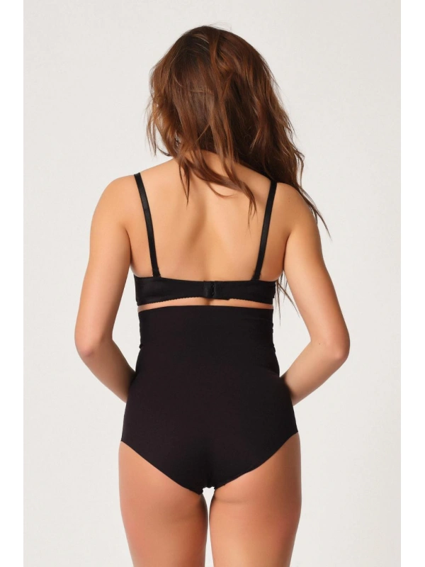 Siyah Mı Emay 2708 Lazer Yüksek Bel Kesim Slip Korse