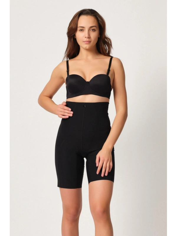 Siyah Mı Emay 2814 Double Yüksek Bel Boxer Lazer Korse