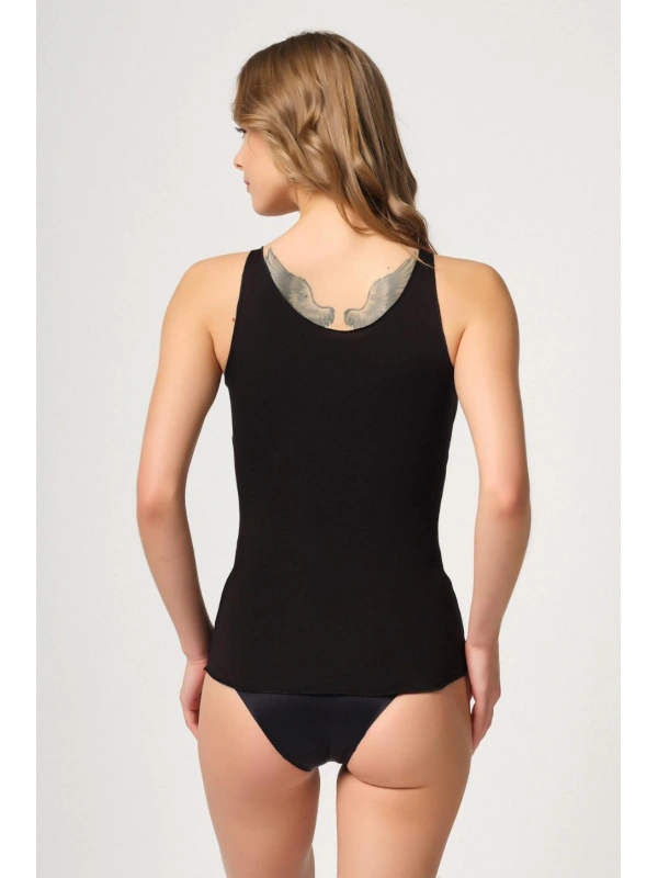 Siyah Mı Emay 2815 Double Cotton Korse Atlet