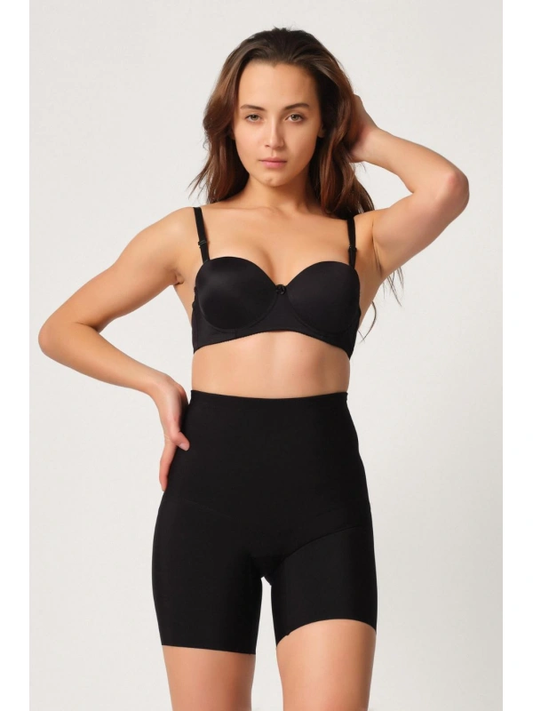 Siyah Mı Emay 2816 Yüksek Bel Boxer Lazer Korse