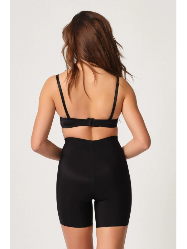 Siyah Mı Emay 2816 Yüksek Bel Boxer Lazer Korse