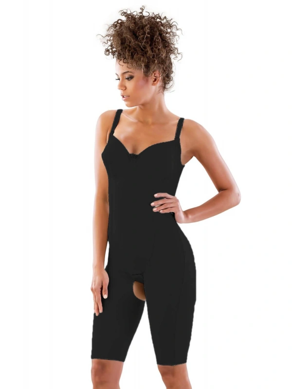 Siyah Mı Emay 2822 Balen Sütyenli Paçalı Boy Lazer Korse