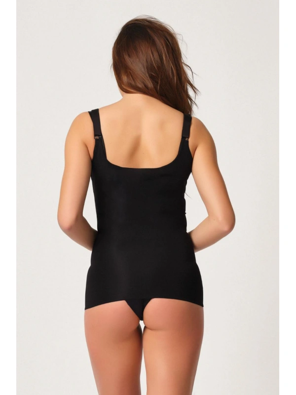 Siyah Mı Emay 2916 Karyoka Destekli Agraflı Atlet Korse